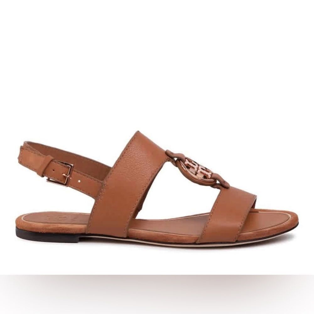 Tory Burch Ladies Miller Logo Sandals Double Band